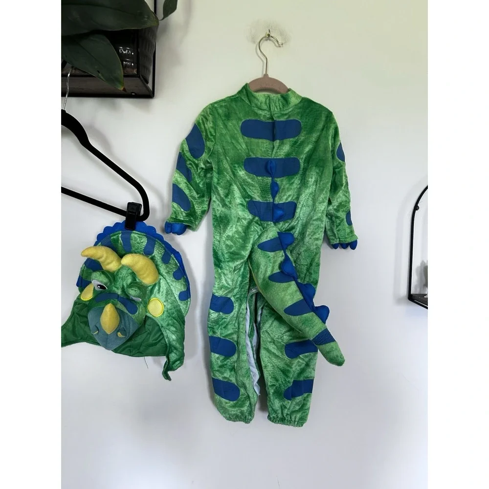 NWOT Spooktacular Creations Toddler Triceratops Dinosaur Halloween Costume 18-24
